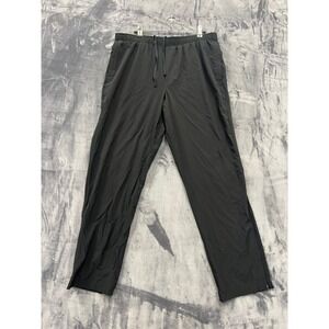 DSG Athletic Training Pants Mens Large Black Drawstring Ankle Zip Joggers L